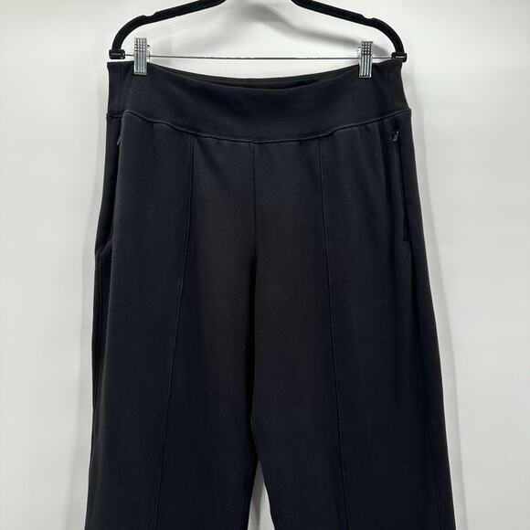 Athleta Pants Womens Large Black Retro Plush Straight Pull On Casual Retroplush - Picture 2 of 13